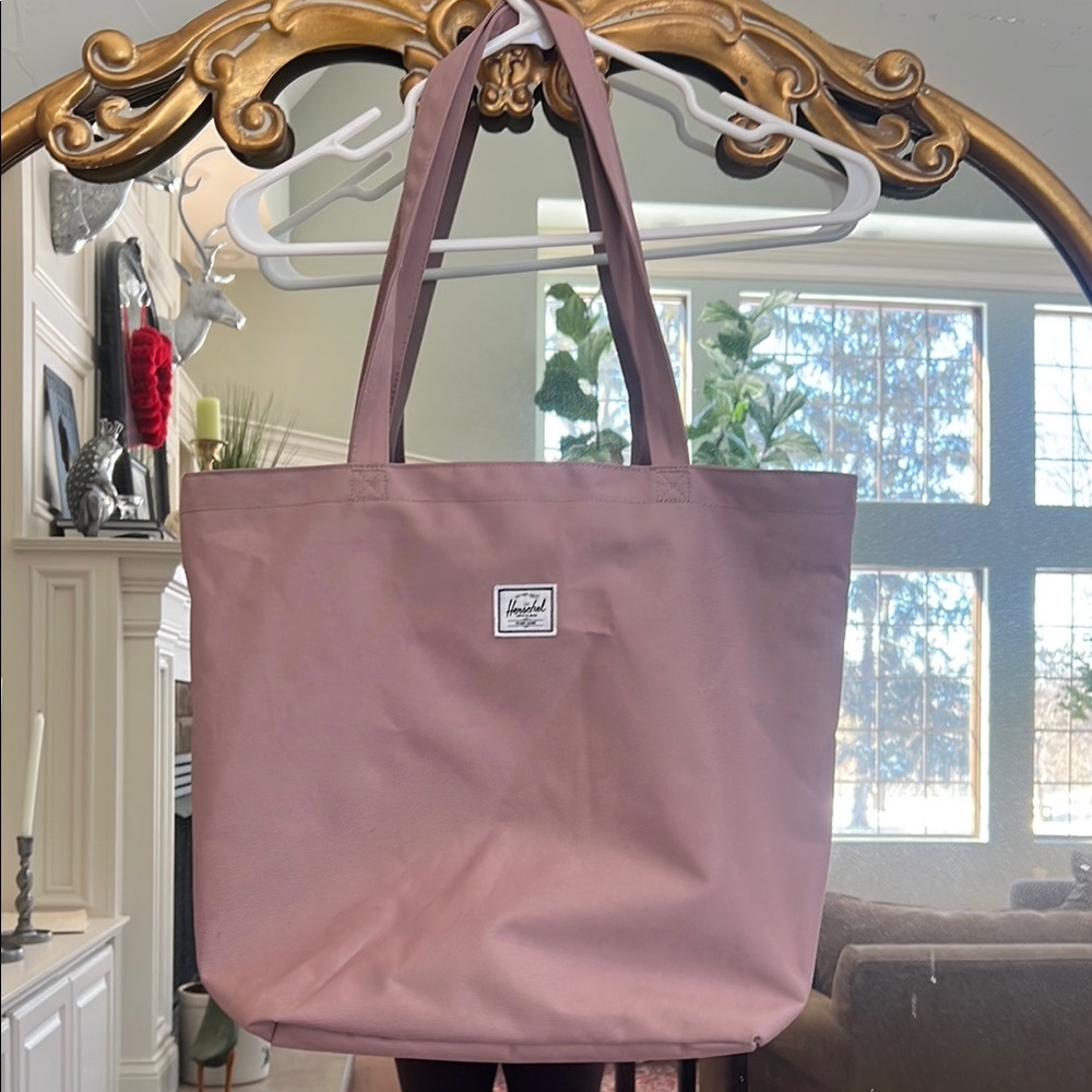 Ash Rose color Tote Bag with Durable Material and Classic Shape.